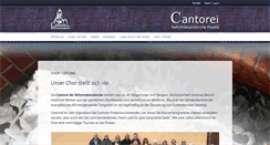 Desktop Screenshot of cantorei.de