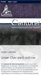 Mobile Screenshot of cantorei.de