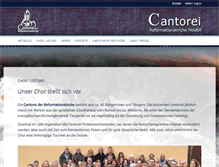 Tablet Screenshot of cantorei.de